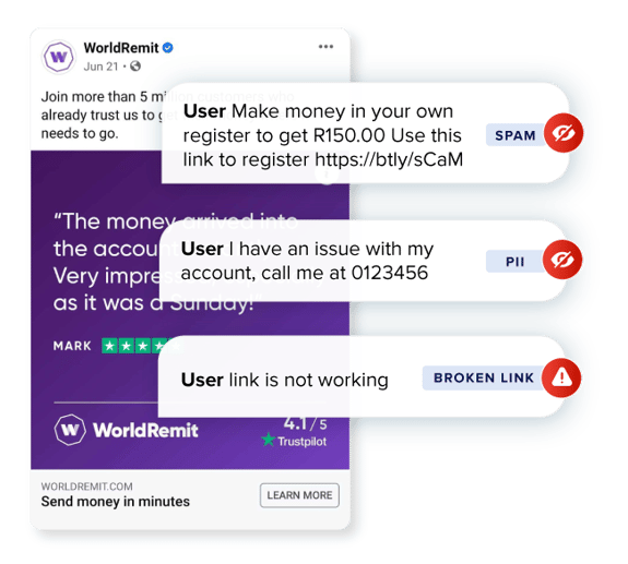 Worldremit Text Message How WorldRemit keeps their customers safe and informed